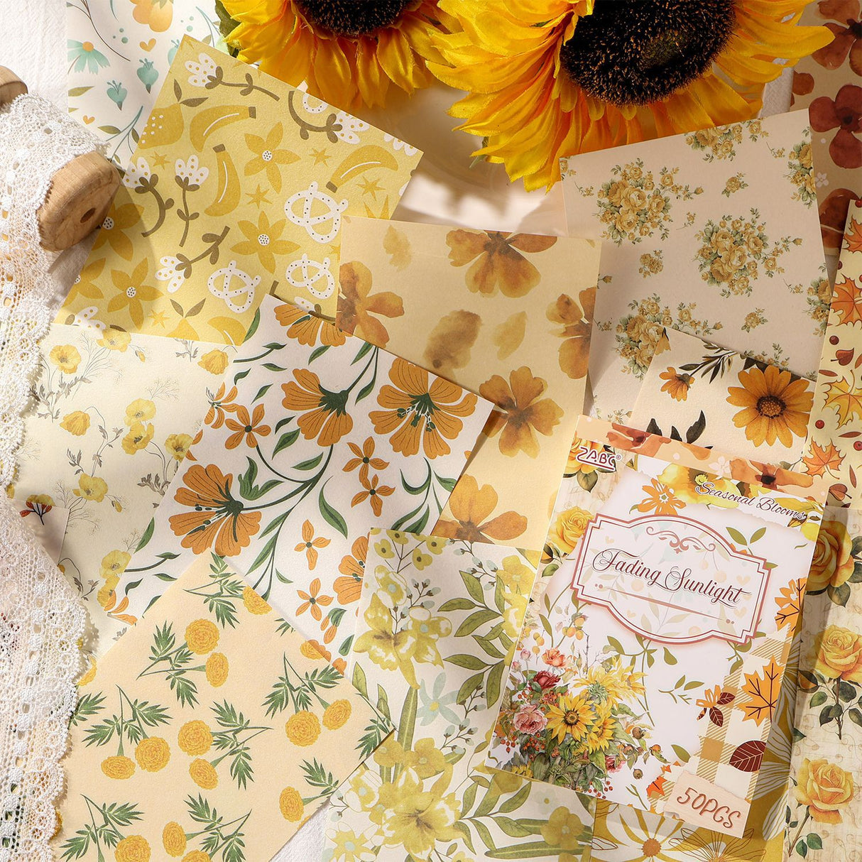 50pcs floral paper pack(P26060308)