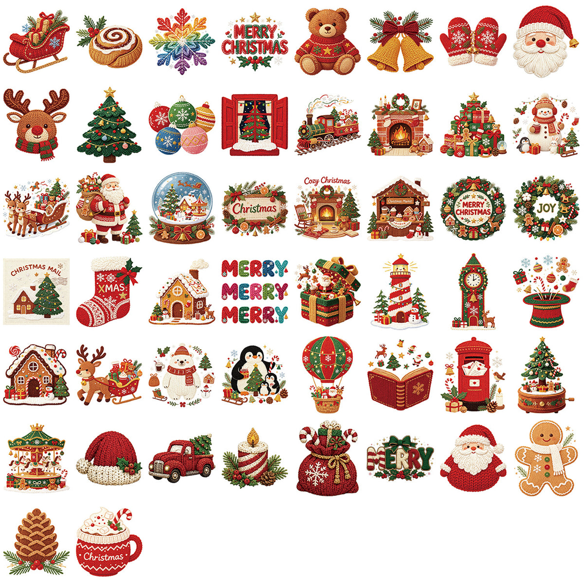 Christmas sticker 50pcs