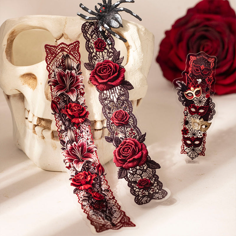 Bloody Gothic rose sticker 20pcs