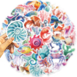 50pcs sea animals stickers pack(S25101505)