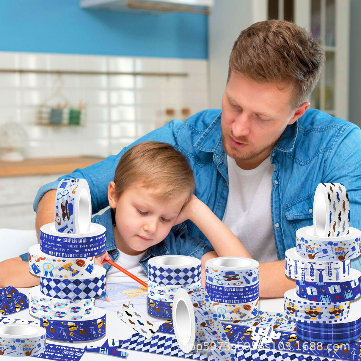 12rolls Fathers day washi-tape(T26033007)
