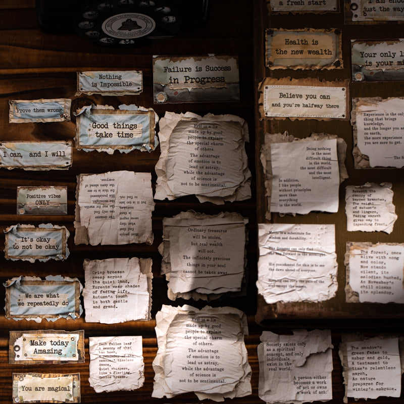 20pcs letter across time sticker pack (S25102113)