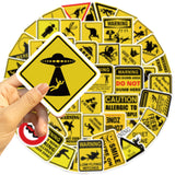 50pcs warning sticker pack (S26032702)
