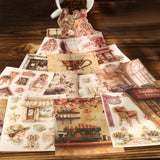 20sheets coffee paper+washi sticker book (TZB25071502)
