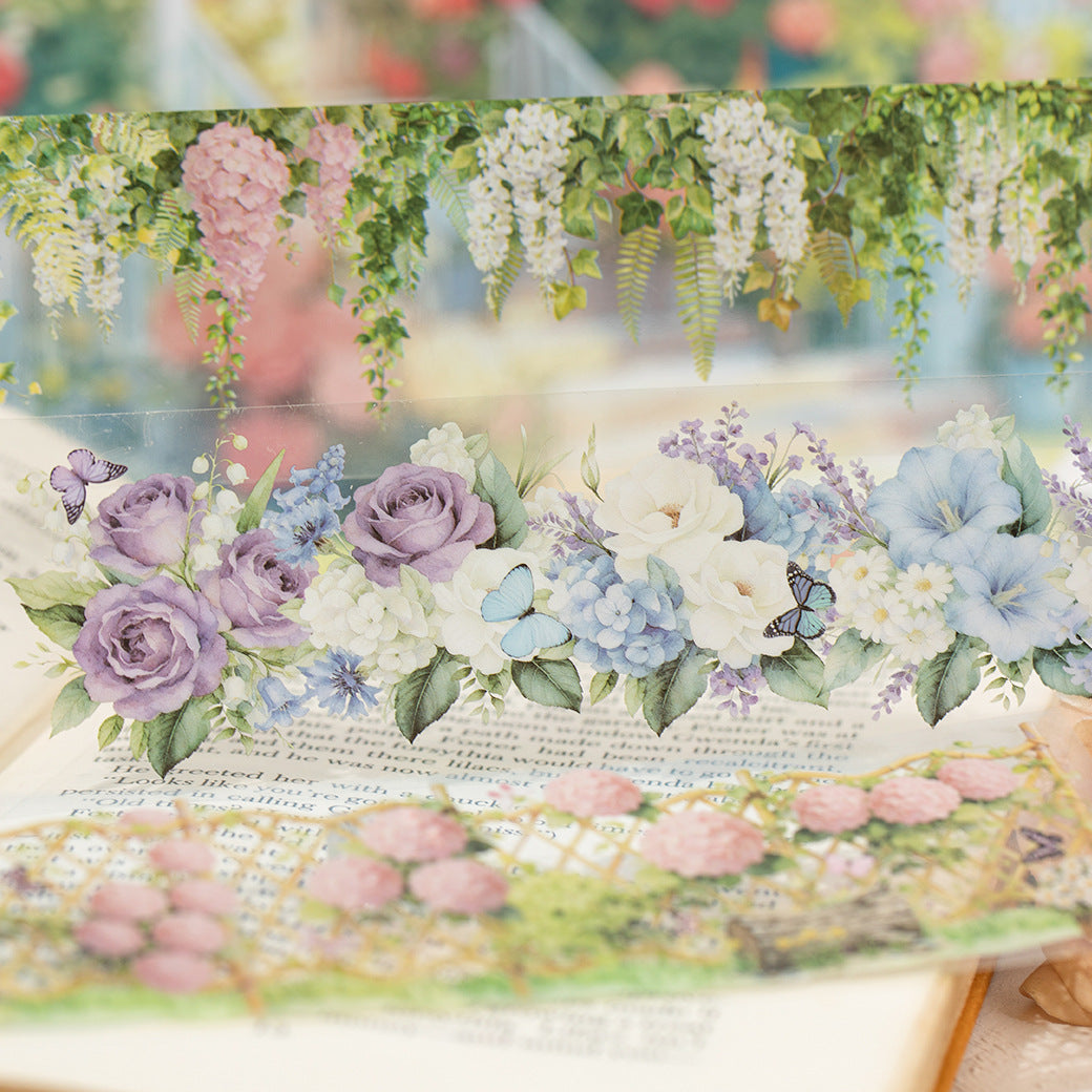 28sheets flower PET-sticker book（TZB26040805）