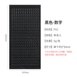 1pc word number sticker pack (S25101601)