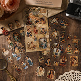 6 sheets vintage sticker pack（S26071903）