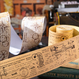 1 roll vintage manuscript washi-tape (T25110603)