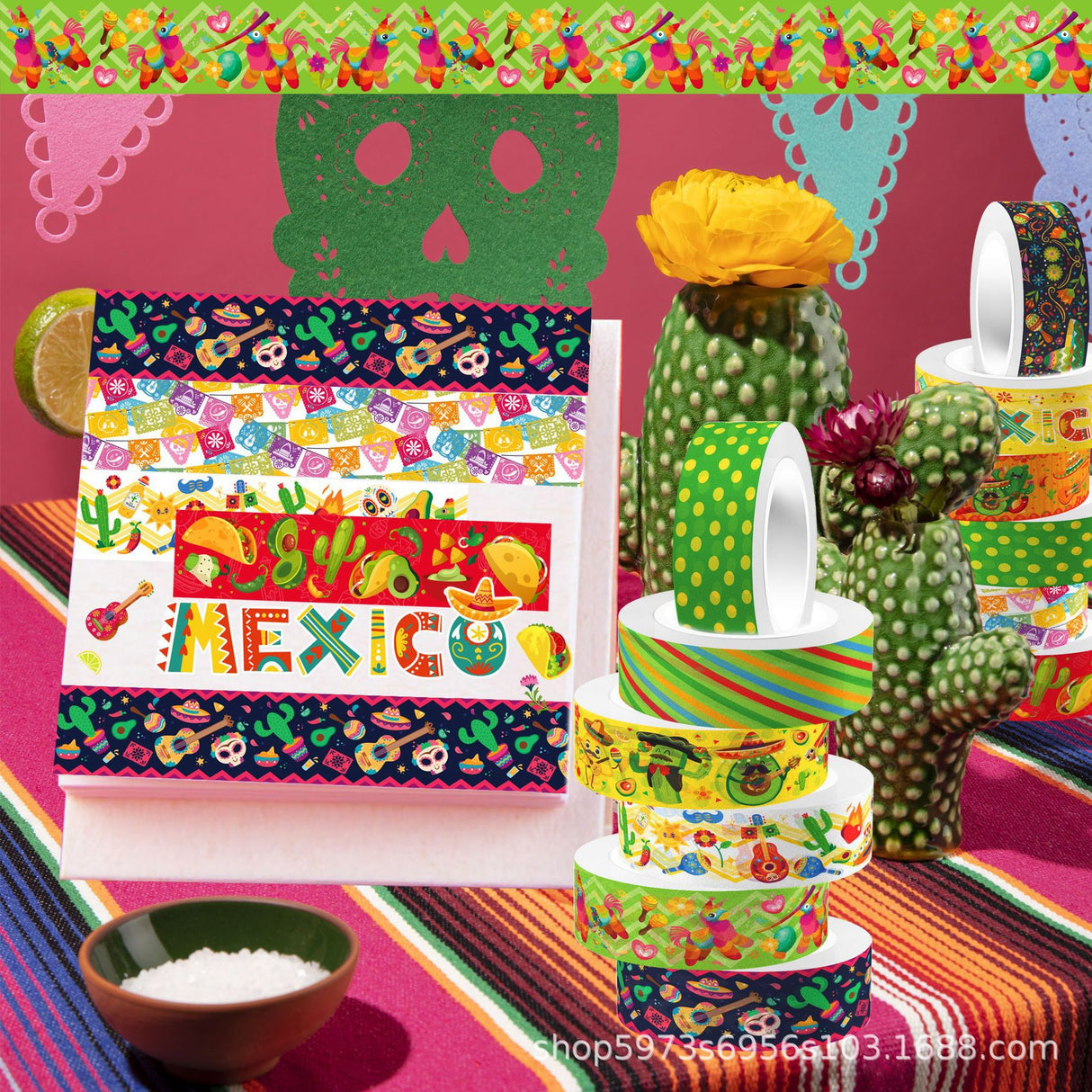 12rolls Mexico washi-tape(T26033006)