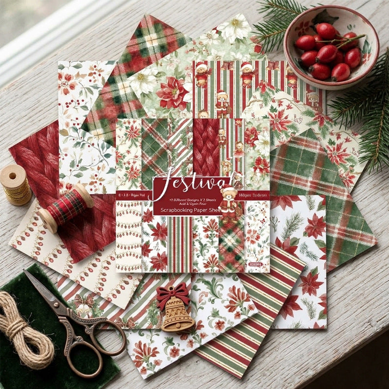 24pcs 6in christmas paper pack(P26060509)