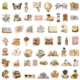 50pcs vintage book sticker pack(S26071413)