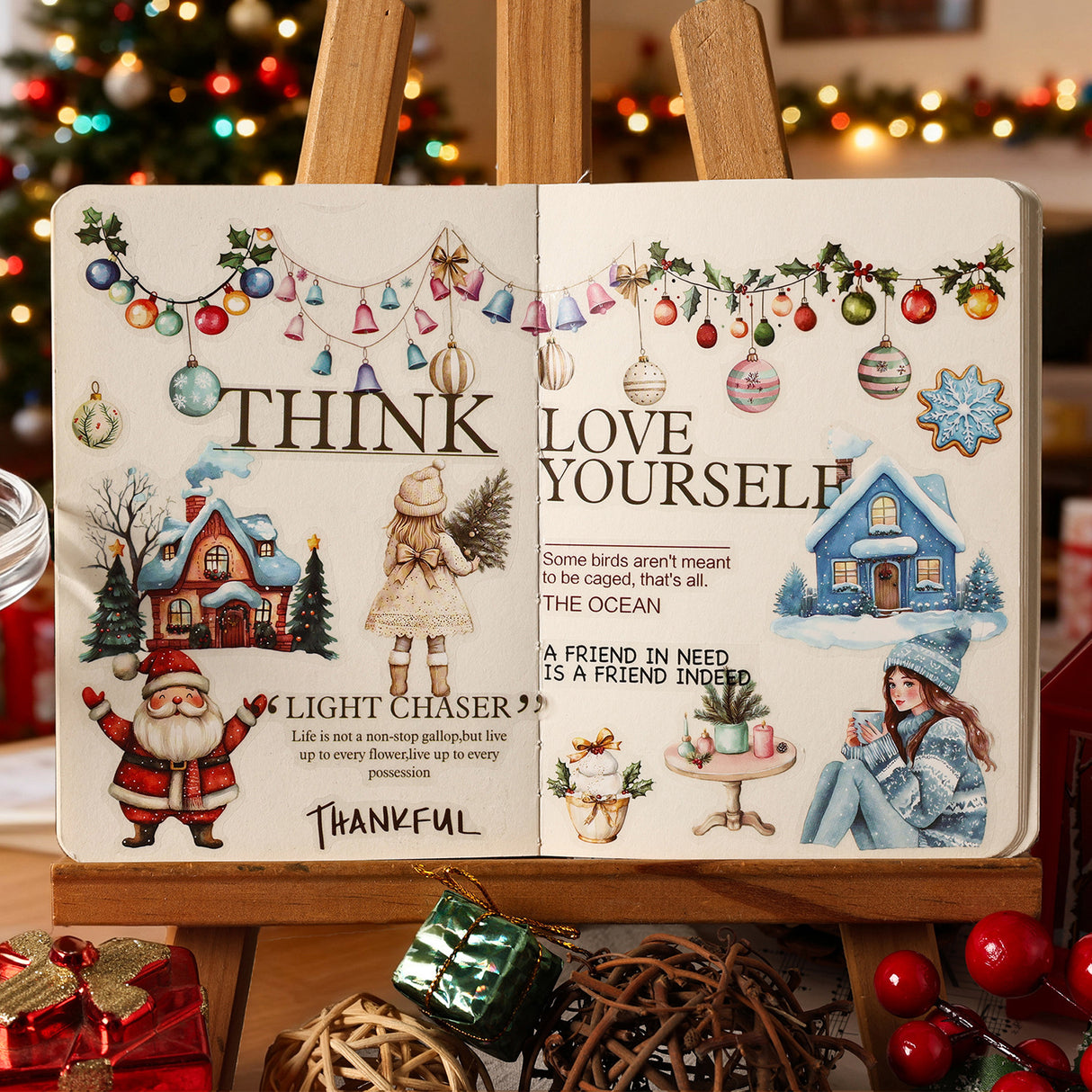 6sheets Christmas PET-sticker pack (S25092406)