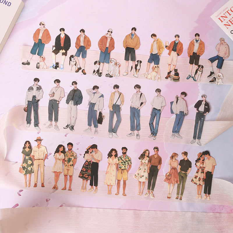 20pcs heartbeat boy sticker pack (S25080307)