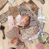 15pcs retro-burned sticker pack (S25102806)