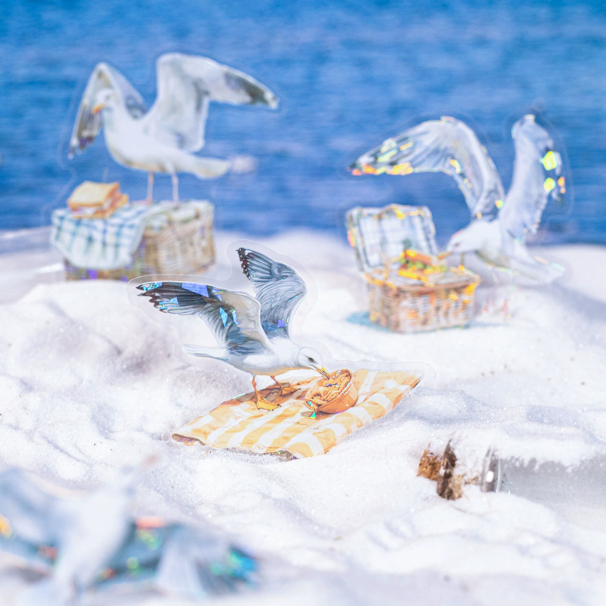 10pcs seagull sticker pack (S123108)