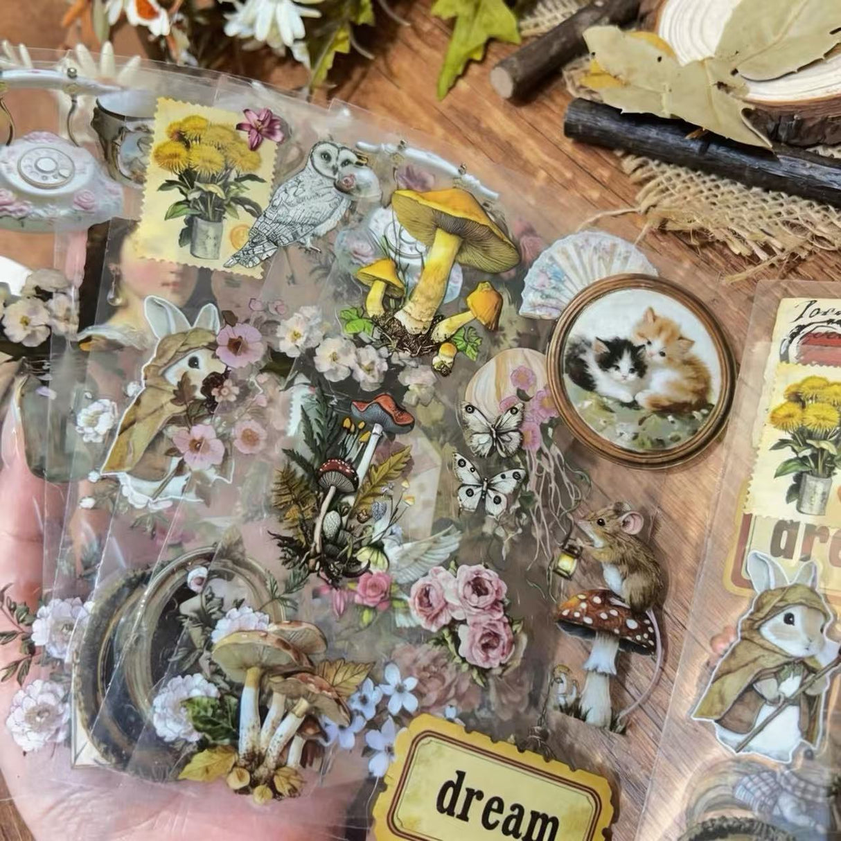 8sheets vintage sticker pack(S26041516)