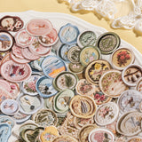 30pcs spring embossed seal wax sticker(S26020306)