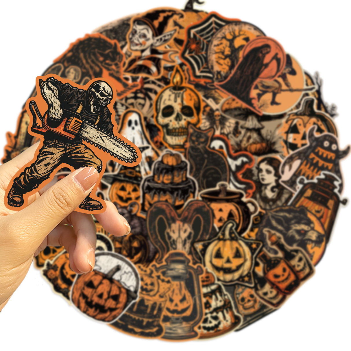 50pcs gothic halloween sticker pack(S26052008)