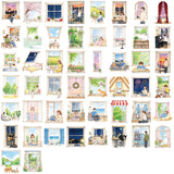 Window daily life sticker pack 50pcs