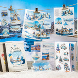 18pcs Nodic season PET+WASHI sticker book (TZB25090801)