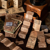 125pcs coffe sticker+paper pack (P25070801)