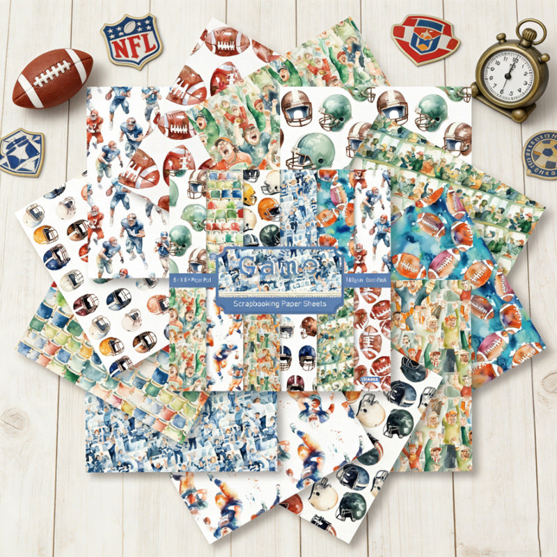 24 st 6-tums sportpapperspaket (TZB25121507)