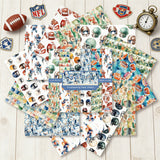 24 st 6-tums sportpapperspaket (TZB25121507)