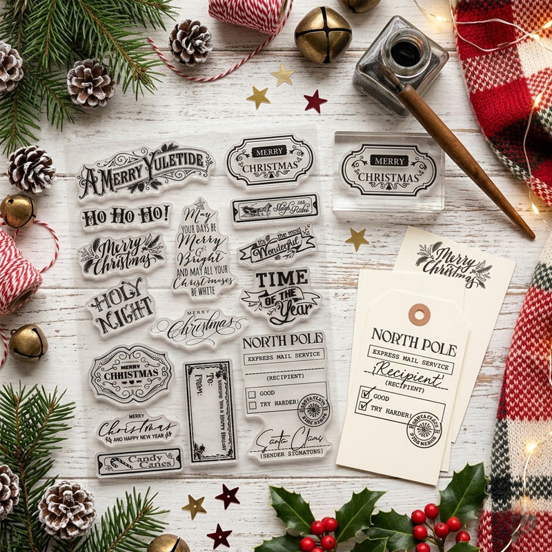 Christmas Silicone clear stamp