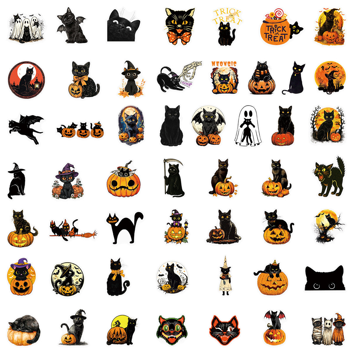 50pcs halloween sticker pack(S26061801)