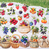 15pcs basket fruit sticker pack (S25101609)