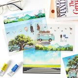 3pcs landscape sticker pack (S25081805)