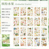 20pcs delicious food PET-sticker book (TZB25102104)