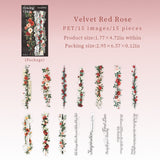 15pcs flower sticker pack (S26041504)