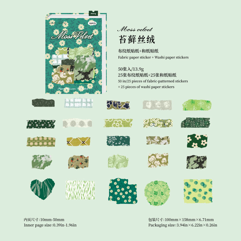 50pcs flora sticker pack(S26051104)