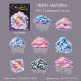 16pcs moon cloud sticker pack(S26071104)