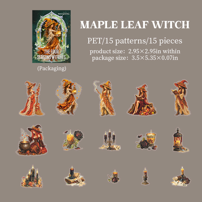Witch sticker pack 15pcs