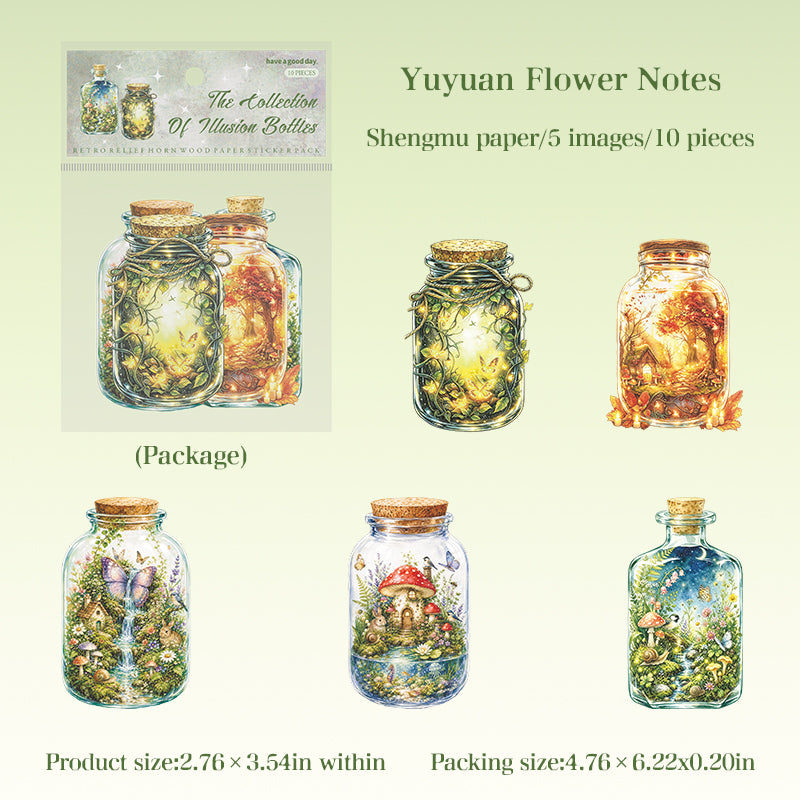 Bottle sticker pack 10pcs