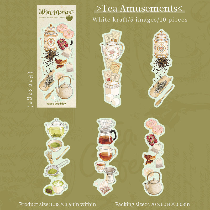 10pcs coffee time sticker pack(S26052104)