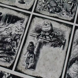 6pcs A4 size dark Alice paper pack (P25121009)