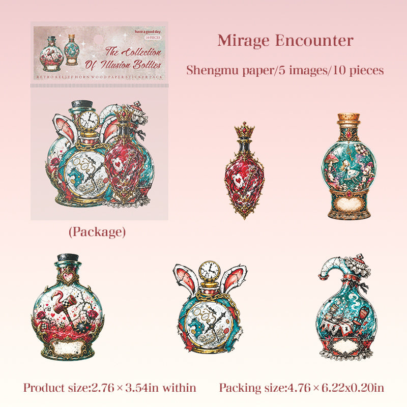 Bottle sticker pack 10pcs