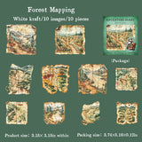 10pcs adventure diary sticker pack (S25100904)