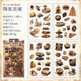 4pcs vintage sticker pack (S25111804)