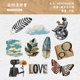 10pcs flora card sticker pack(S26041604)