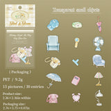 30pcs glint gleam sticker pack(S26061004)