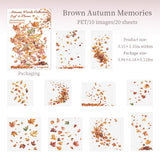 20pcs autumn leaf PET-sticker pack (S25091704)