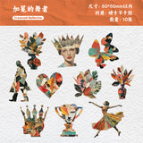 10pcs flora card sticker pack(S26041604)