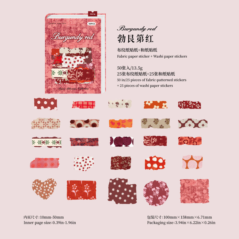 50pcs flora sticker pack(S26051104)