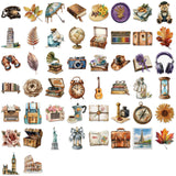 Vintage travel sticker 50pcs