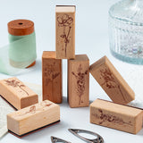 1pc floral wooden stamp(Z26080501)