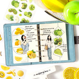 4 sheets fruit PET-sticker pack (S26032601)